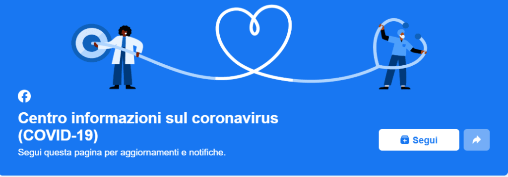 facebook centro informazioni coronavirus
